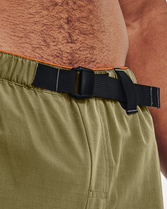 Men's UA Iso-Chill Trek Amphib 2-in-1 Shorts, Green, pdpMainDesktop image number 4